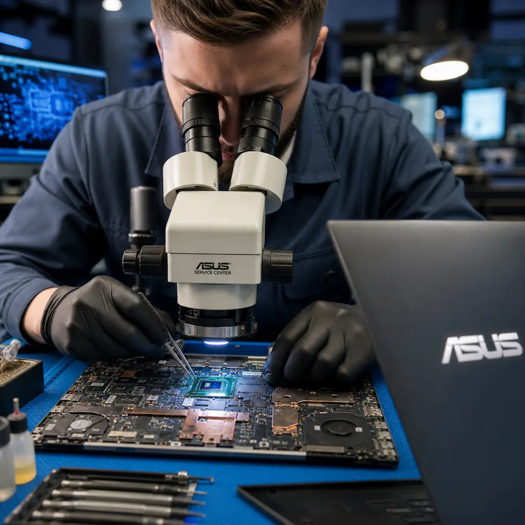 Замена видеокарты ноутбука Asus в Курчатове