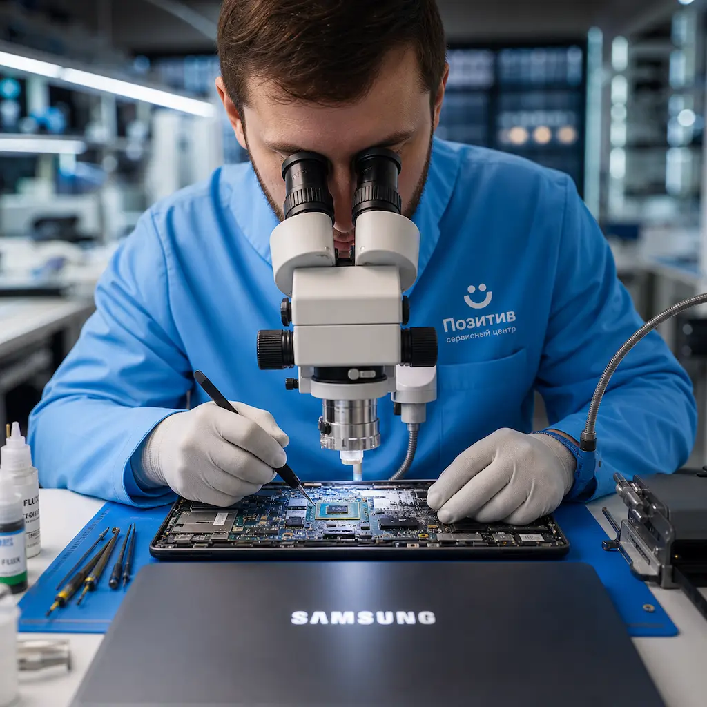 Замена видеокарты ноутбука Samsung в Курчатове