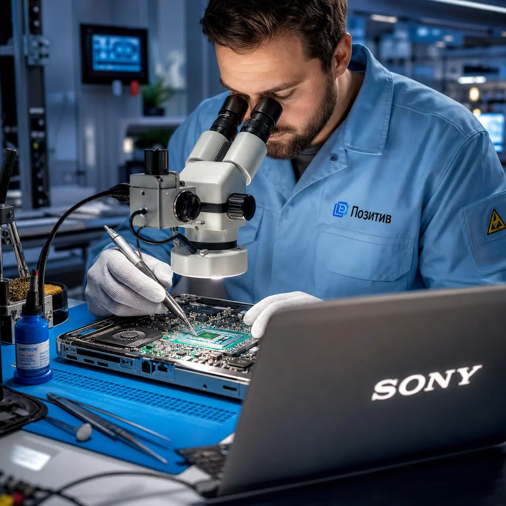 Замена видеокарты ноутбука Sony в Курчатове