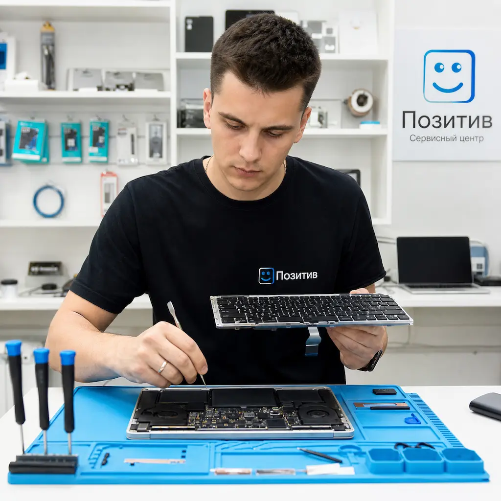 заменить клавиатуру на Apple Macbook в Курчатове