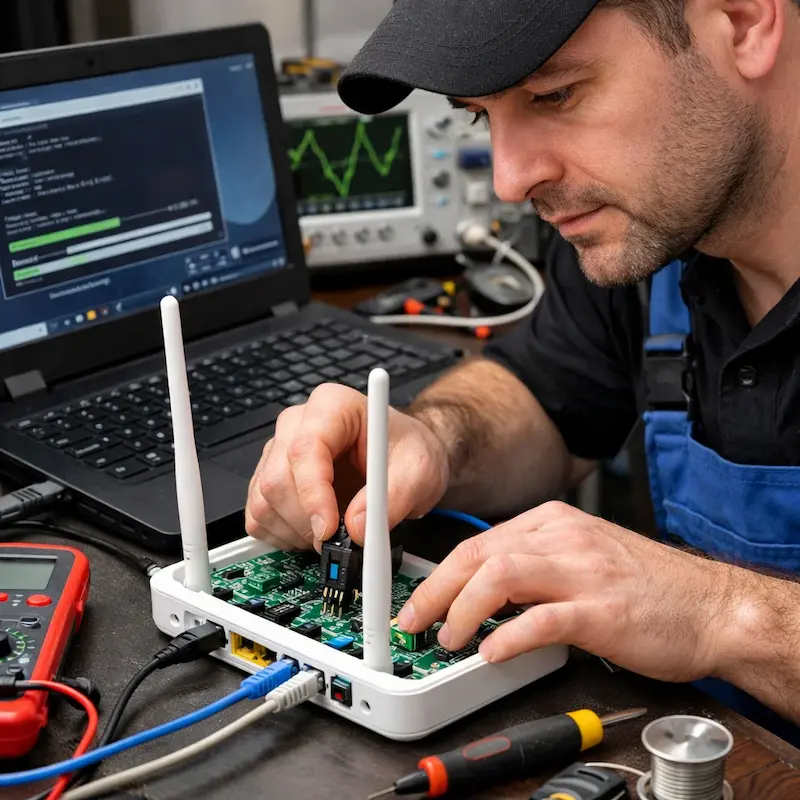 Перепрошивка WiFi роутера в Курчатове