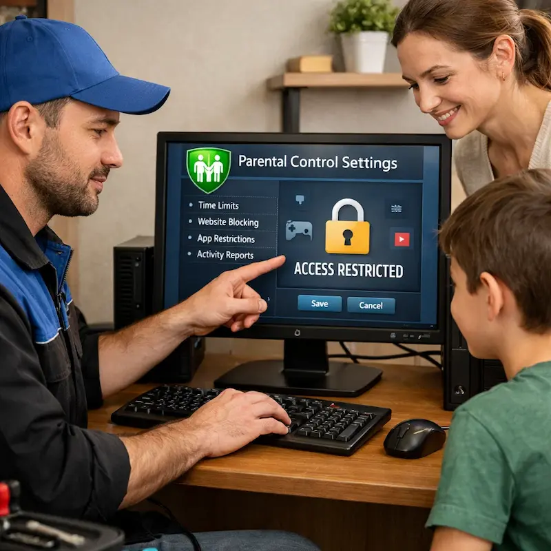 Родительский контроль на компьютере и ноутбуке в Курчатове