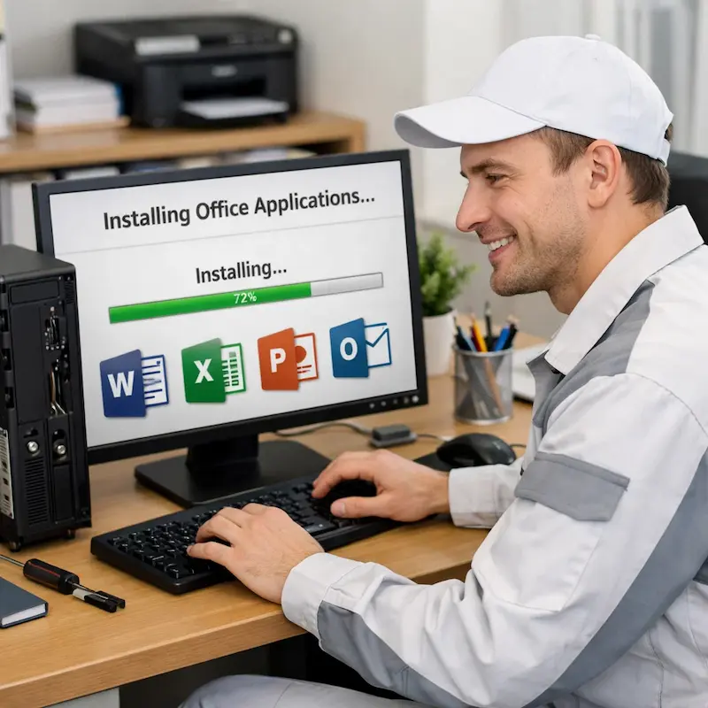 Установка и настройка программ на компьютере в Курчатове