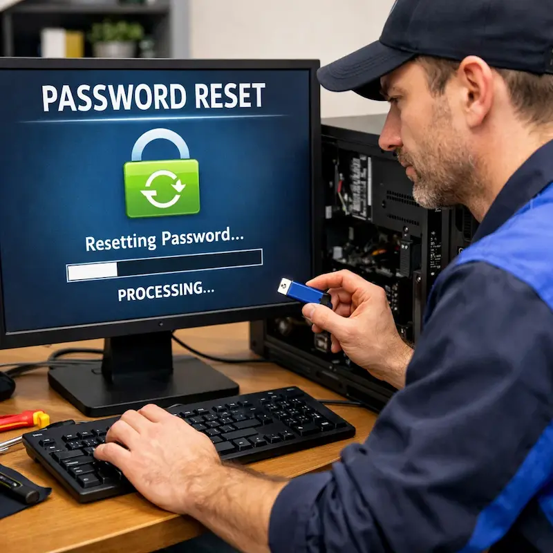 Удаление пароля на компьютере в Курчатове