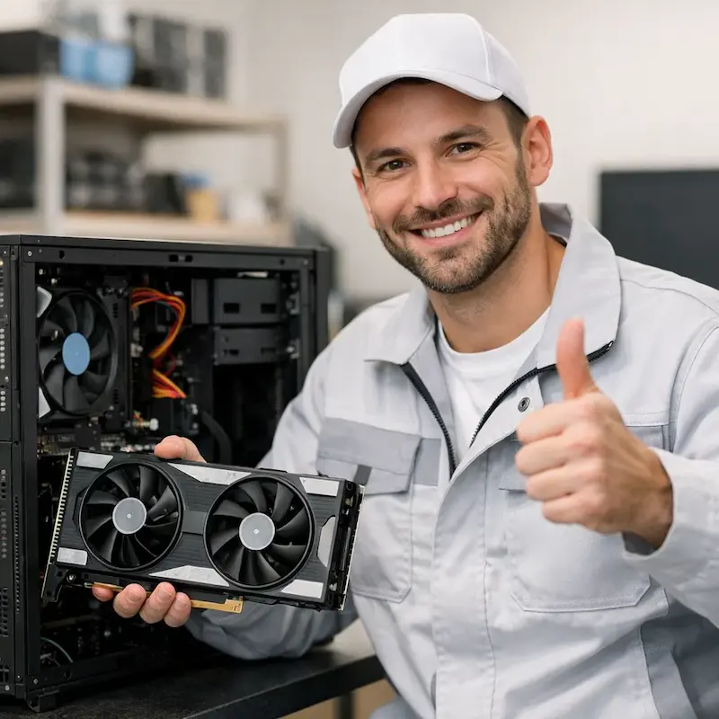 установка видеокарты на ПК в Курчатове