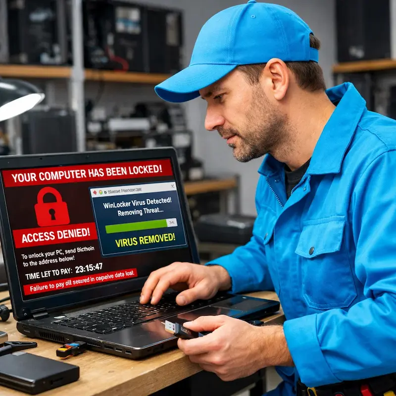 Поможем разблокировать компьютер и ноутбук в Курчатове